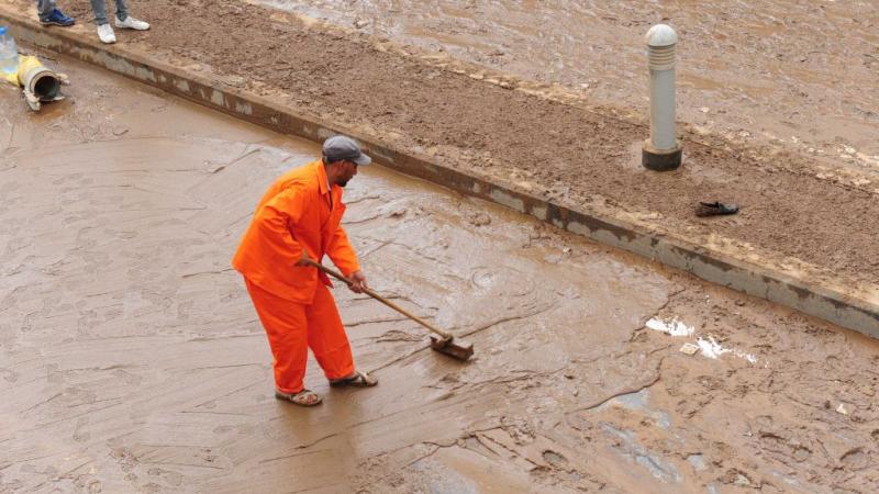 أمطار غزيرة في الجزائر تتسبّب بفيضانات في الجزائر