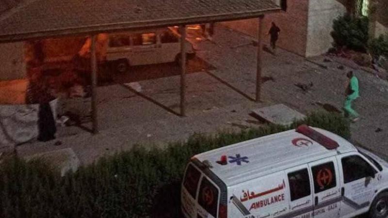 استُشهد 500 فلسطيني في قصف إسرائيلي على مستشفى الأهلي المعمداني