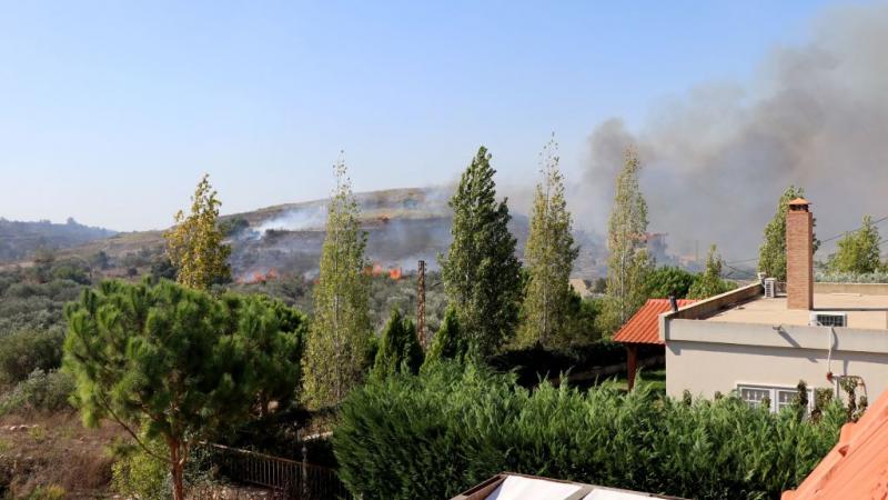 حرائق في محيط بلدة علما الشعب جنوب لبنان