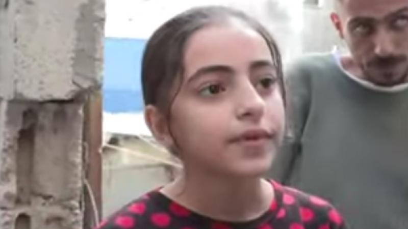 طفلة فلسطينية تروي لحظات خوفها من القصف الإسرائيلي على خانيونس