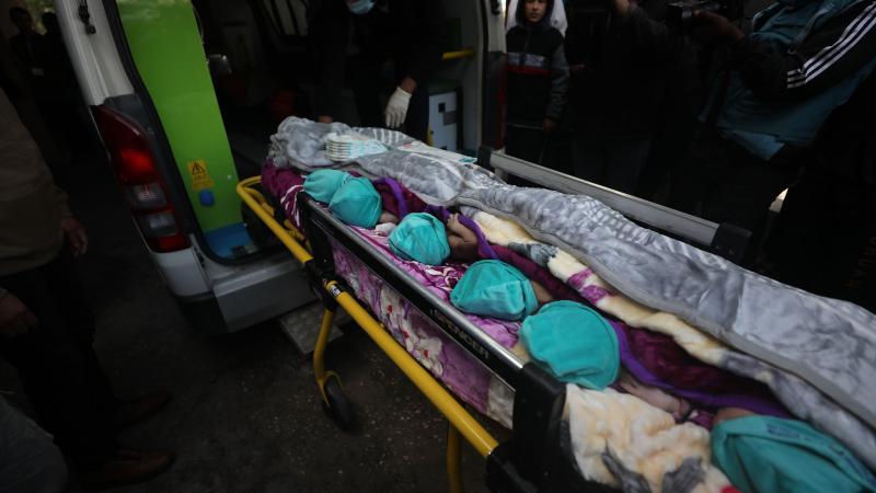في 20 نوفمبر الجاري خرجت دفعة أولى من الأطفال الخدّج من قطاع غزة إلى مصر لتلقي العلاج الطبي - الأناضول