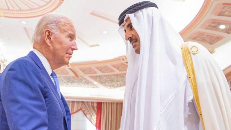 بحث أمير قطر والرئيس الأميركي التطورات في غزة