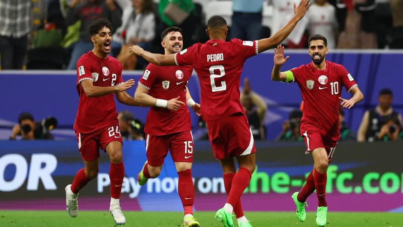 تصدر منتخب قطر في الدور الأول ترتيب المجموعة الأولى برصيد 9 نقاط كاملة من ثلاث مباريات