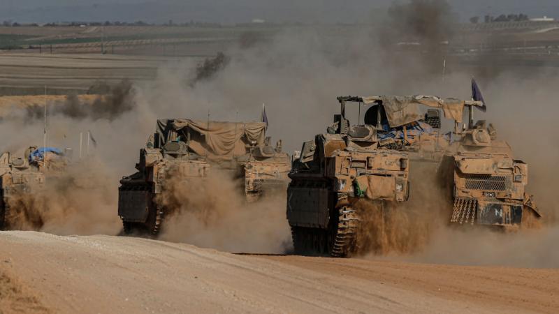  تواصل المقاومة الفلسطينية عمليات التصدي للقوات الإسرائيلي المهاجمة للقطاع غزة - غيتي 