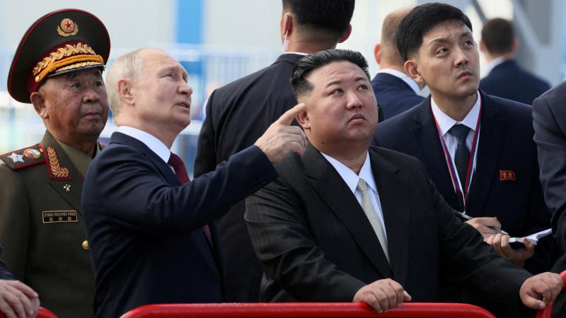 استقبل كيم جونغ أون الرئيس الروسي فلاديمير بوتين في يونيو الجاري- رويترز