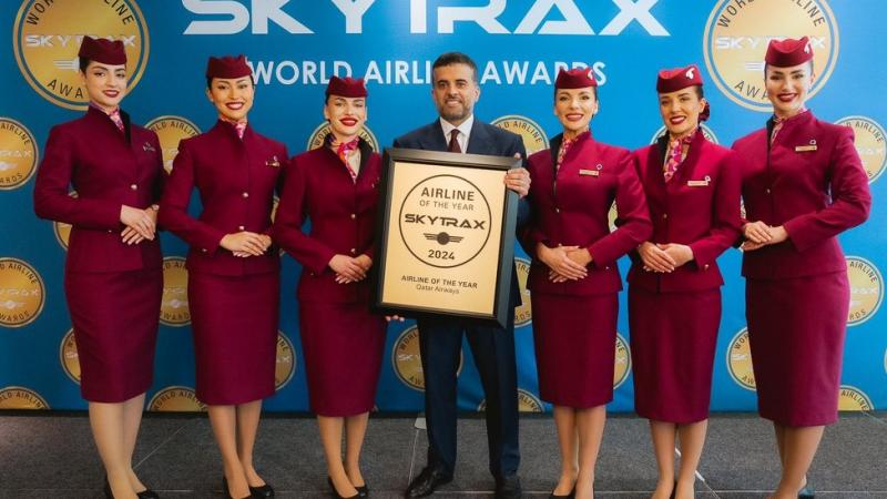حصلت الخطوط الجوية القطرية على لقب شركة الطيران الأولى بين 350 شركة طيران- إكس 