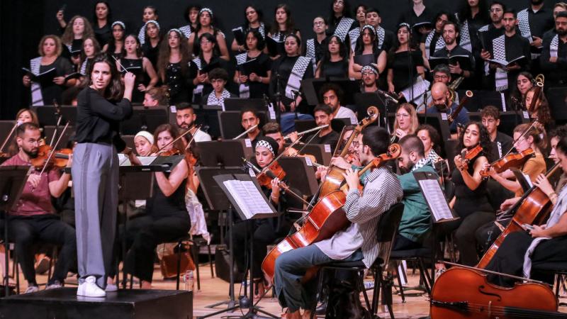 "أوركسترا فلسطين للشباب" توجّه من عمّان سلاماً "لكل العيون الحزينة" في غزة