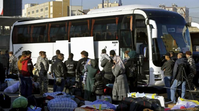 صورة تزعم نزوح لبنانيين إلى سوريا جراء التصعيد على جبهة لبنان