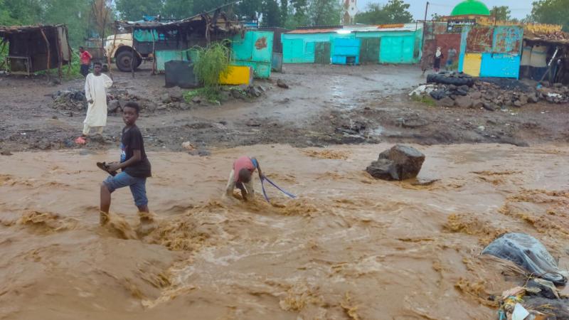 هطلت أغزر أمطار منذ 2019 على مناطق غرب السودان وشماله وشرقه