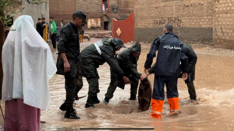 قضى 18 شخصًا على الأقل بينهم ثلاثة أجانب في فيضانات شهدها جنوب المغرب